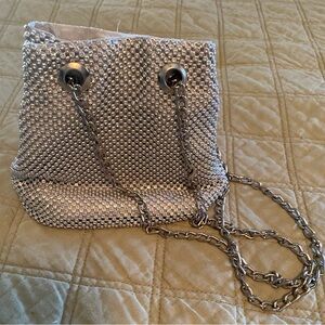 Silver Chain-Embellished Olivia Miller sparkly Women's Bag